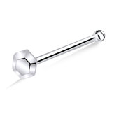 Hexagonal Silver Bone Nose Stud NSKD-733